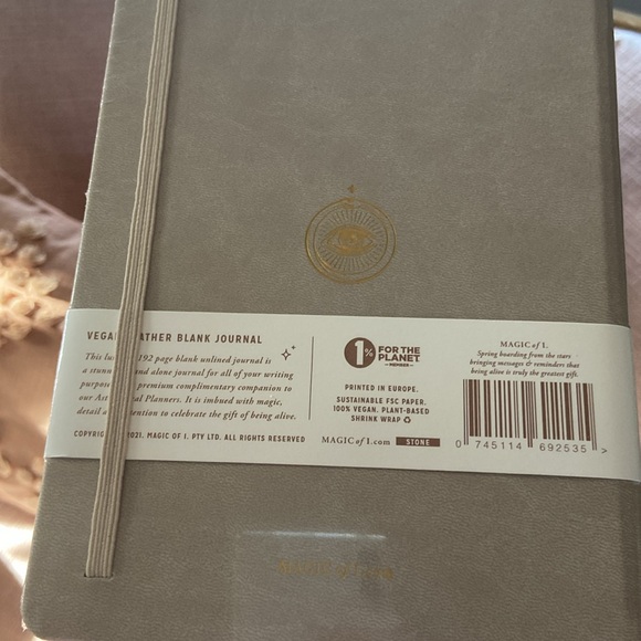 •MAGIC OF I• vegan leather blank journal - Picture 3 of 4